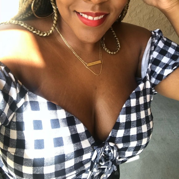 Black and White Plus Size Matching set - Picture 2 of 4